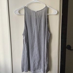 Black and white sleeveless Old Navy Blouse